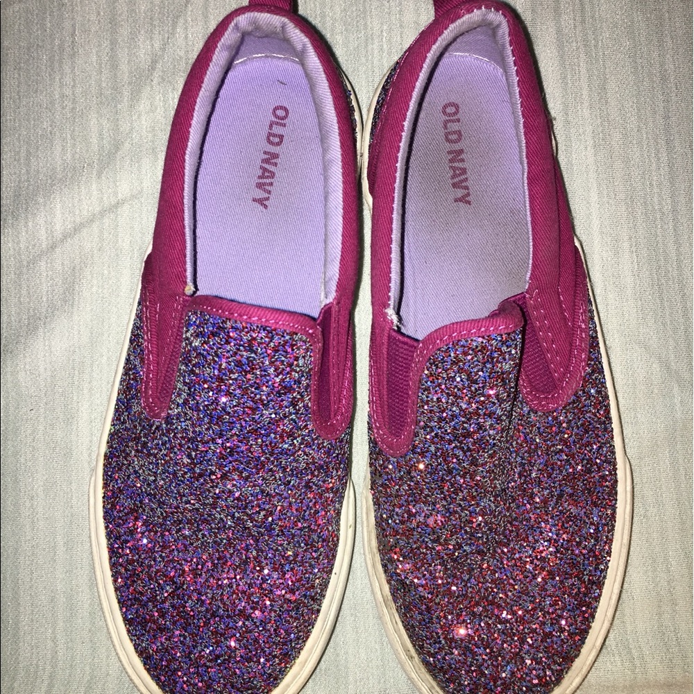 Glitter Slip on Shoes